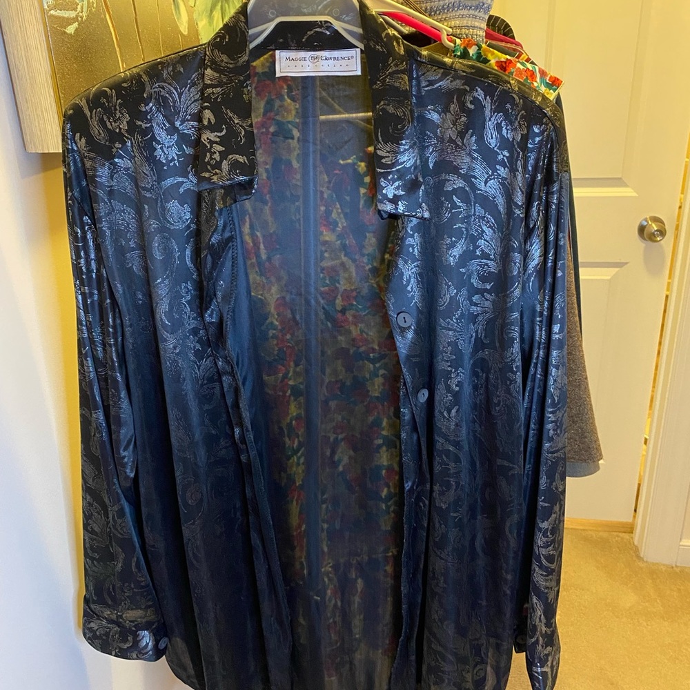 Sheer Button Vintage Blouse
